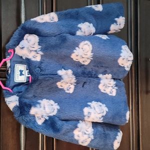 Pretty Janie and Jack Blue, Light Pink & White Coat Size 3-4.